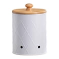 thumbnail image 2 of Potato Storage Tins Kitchen Canisters for Farmhouse Decor Countertop Kitchen White Small, 2 of 9