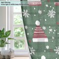 thumbnail image 4 of Yayeee Window Curtains Light Filtering 63"x52" Grommet Panel Pair Home Living Room Decor, Christmas Hats, 4 of 7