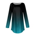 thumbnail image 5 of Weekend ! ChaoHeng Womens Tops Long Sleeve Plus Size ,Womens Round Neck Printing Fall Blouses Fashion Smocked Long Sleeve Shirts Tops(Green,L), 5 of 5