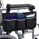 thumbnail image 5 of Bolsa para silla de ruedas (negra, 32,5 x 18 cm) con bolsillos, bolsa para reposabrazos lateral de silla de ruedas, bolsa de almacenamiento para accesorios de silla de ruedas y scooter de movilidad, 5 of 5