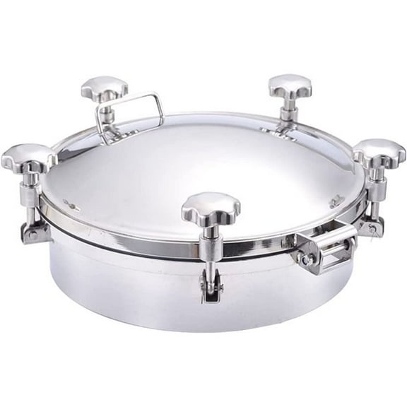 PreAsion Circular Round Pressure Manway Manhole Cover Sanitary Tank Manway Door Stainless Steel 200mm