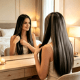 thumbnail image 4 of Vadktai Clip in Hair Extensions Real Human Hair Clip, Human Hair Clip in Extensions Black Women Invisible Natural Straight Seamless Clip on Hair Extensions, 4 of 7