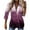 Purple, variant on Fesfesfes Tops for Women O-Neck Solid Three Quarter Sleeve Tops Blouse T-shirt