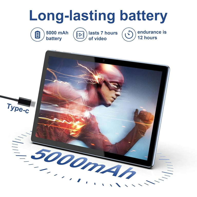 BYYBUO Android 13 Tablet,10.1 inch Tablet, 32GB ROM Quad-Core