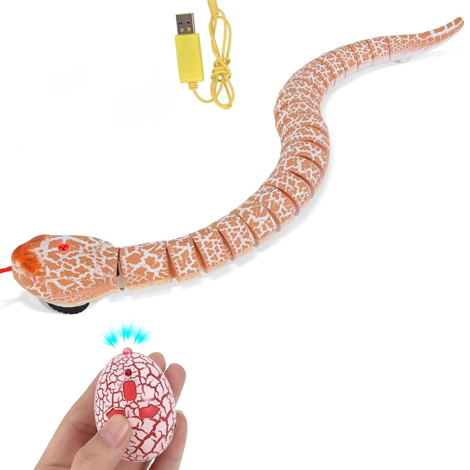 2. Robotic Rattlesnake Toy Featuring Multi-Terrain Mobility & ABS For Family Fun