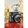 thumbnail image 6 of Fujifilm Instax Square SQ40 Instant Camera Black Bundle With Fuji Instax Film Value Pack (20 Sheets) + Vintage Style Compatible Carrying Case + Microfiber Cleaning Cloth, 6 of 8