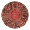 thumbnail image 3 of Unique Loom Outdoor Tribal Collection Area Rug - Quepos (6' 1" Round Multi/Black), 3 of 7
