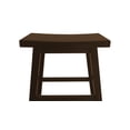 thumbnail image 2 of Naomi Home Longmont Wooden Saddle Stool-Finish:Espresso,Height:24, 2 of 2