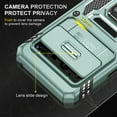 thumbnail image 5 of Case for Google Pixel 8 Pro, Sliding Lens Camera Cover Protection Ring Kickstand Compatible with Magnetic Car Mount Military Grade Hybrid Rugged PC Soft TPU Shockproof Case, Darkgreen, 5 of 7