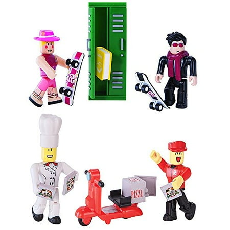 Roblox High School Work At A Pizza Place Action Figure Bundle - roblox high school work at a pizza place action figure bundle walmart com