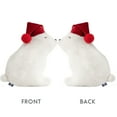 thumbnail image 3 of Phantoscope Merry Christmas Series Polar Bear Decorative Throw Pillow, White, 1 Pack, 3 of 3