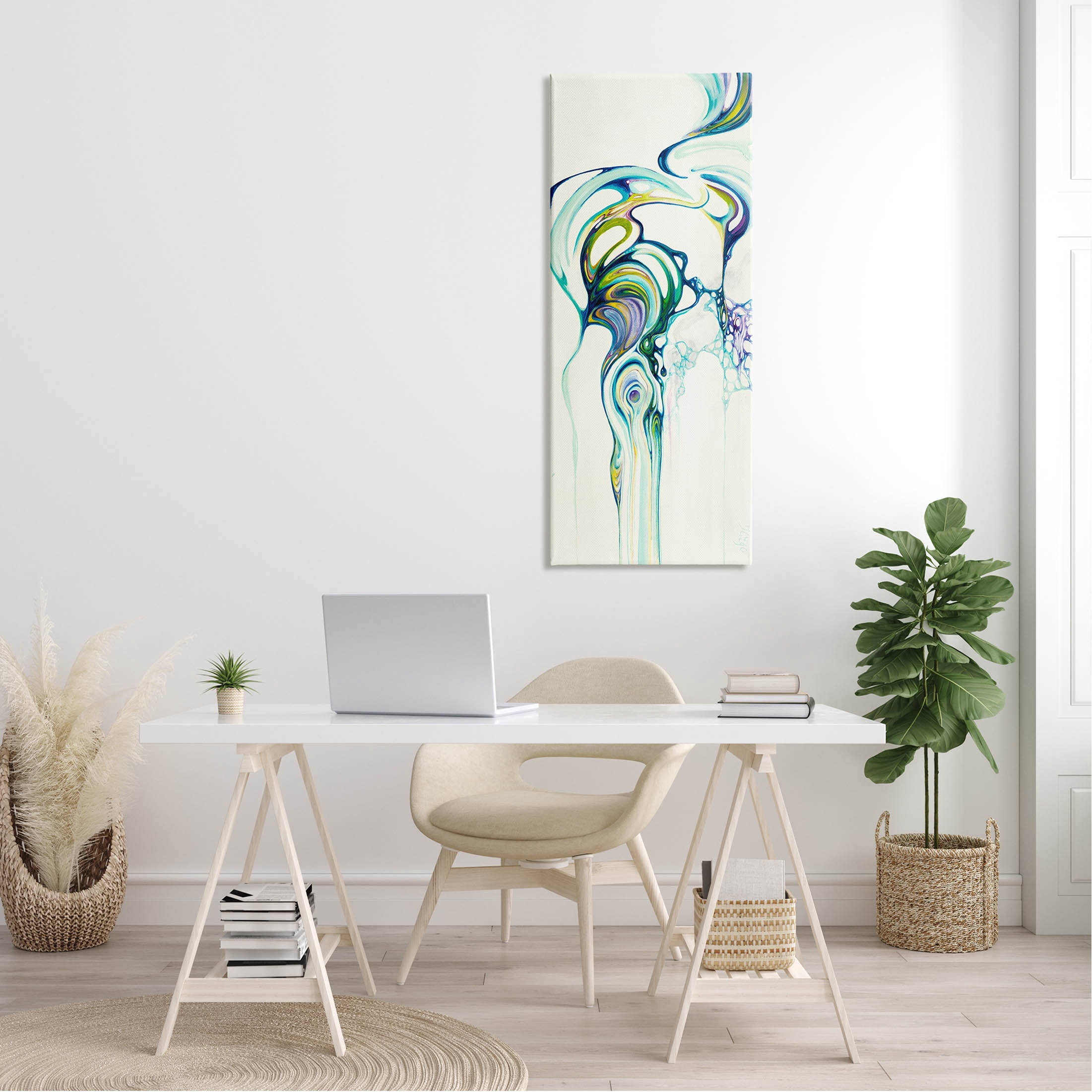 Stupell Industries Abstract Swirl Composition Graphic Art Gallery Wrapped Canvas Print Wall Art, Design by Dina D'Argo