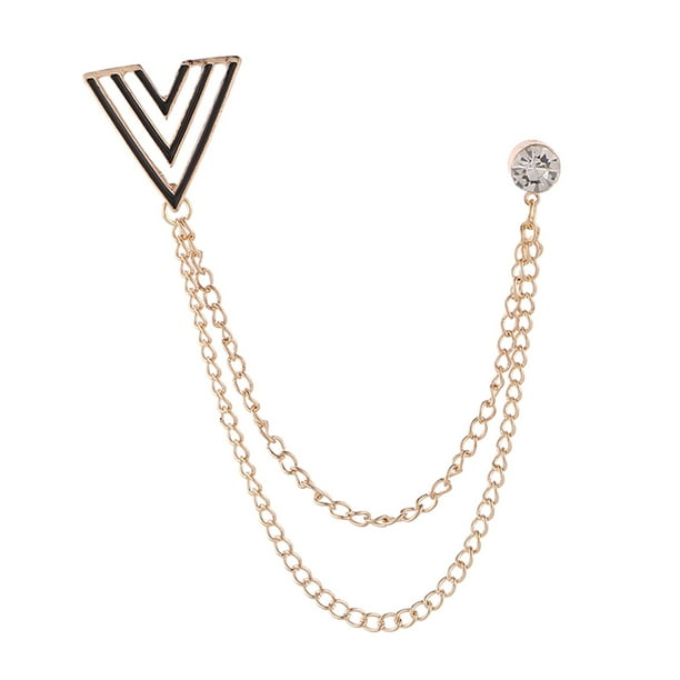 Broche para hombre, Pin para traje, cadenas colgantes, broche de
