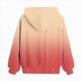 thumbnail image 4 of Staki Cute Hoodies for Teen Girls Trendy Oversized Hooded Sweatshirts Tween Girl Gradient Preppy Clothes 1-14Y(Watermelon Red,9-10 Years), 4 of 5