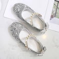 thumbnail image 6 of Fozruso Girls' Bow Flat Shoes For Little Girls Casual Party Dress Shoes With Durable Sole And Comfort Fit,Sizes 2.5 Big Kid 10.5-11 Years(Silver), 6 of 7