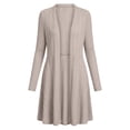 thumbnail image 6 of Long Cardigans for Women Zaewscy Women's Solid Color Long Sleeve Open Front Cardigan Jacket White M, 6 of 7