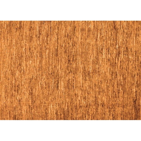 Ahgly Company Indoor Rectangle Abstract Orange Modern Area Rugs, 6' x 9'