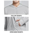 thumbnail image 6 of MOSEYEYOO Men's UPF 50+ UV Full Zip Sun Protection Jacket Hoodie with Pockets Lightweight Fishing Hiking Cooling Shirts, 6 of 7