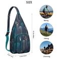 thumbnail image 3 of 4-Pockets Cross Body Bags for Woman Men,Cute Sea Life Sling Bag Chest Bag with Adjustable Strap Women's Crossbody Bags for Outdoors Hiking Traveling, 3 of 4