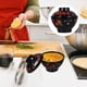 thumbnail image 4 of Tazón de sopa de miso con tapa, recipiente japonés para arroz, tazón de sopa tradicional lacado., 4 of 6