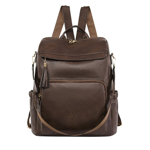 Women Bag Fashion Backpack Comfortable Leather Student Backpack Travel Backpack Thin Backpack