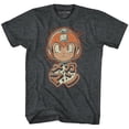 thumbnail image 1 of Mega Man Mega Retro Black Heather Adult T-Shirt, 1 of 2
