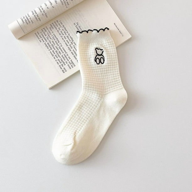 Calcetines largos para mujer, cómodos, de moda, que combinan con todo, calcetines de algodón para mujer