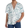 thumbnail image 1 of Fotbe Dragonfly Camisa Estampada de Manga Corta para Hombre, Casual de Verano, Estilo Playero, Sin Arrugas-4X-Large, 1 of 5