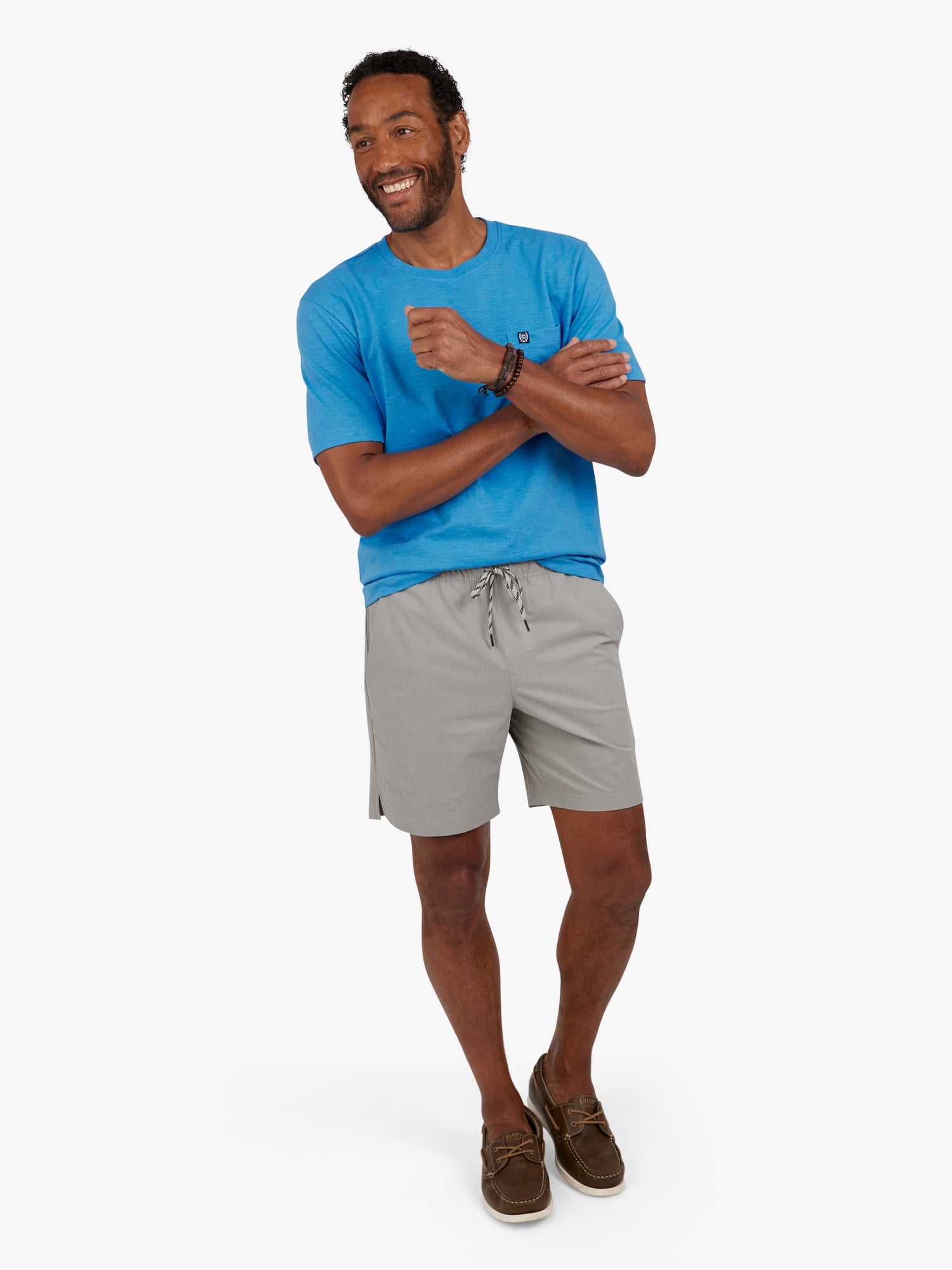 Men's and Big Men's Seacoast Wash Slub Pocket T-Shirt, Sizes S-3XL