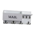 thumbnail image 3 of DOLITY Key Holder Wall Mount Key and Mail Holder for Living Room Farmhouse Entryway White, 3 of 9