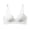 White, variant on Women's Seamless Underwire Bra Adjustable Thin Strap Side Gather Lift Support Comfort Bustier for Daily Loungewear Lightweight Workout Casual