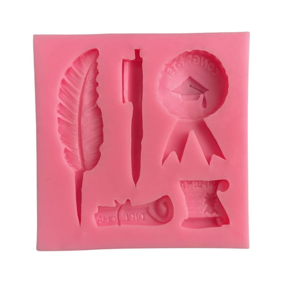 Rbaofujie Ice Mold Graduation Season Modeling Graduation Cap Celebration Cake Decoration Food Tray