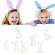 thumbnail image 4 of Molde Silicona Estatua Cemento DIY ESCAJE Pascua Conejito Non Stick Conejo Fundido Yeso para Fiesta, 4 of 9