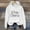 White, variant on Hatchima Oversized Hooded Cardigans for Women,Women's Casual Printed Round Neck Long Sleeved Top,Loose Hooded Sweatshirts