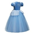 thumbnail image 2 of IBTOM CASTLE Girls Princess Dress Fancy Dress up Halloween Christmas Cosplay Long Maxi Puffy Dresses Carnival Birthday Party Evening Floor Length Prom Ball Gown, 2 of 8