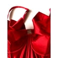 thumbnail image 2 of Victoria's Secret Dream Angels Red Bling Rhinestone Bow Long Line Satin Bra with V-String Set Lipstick Red 36C New, 2 of 6