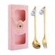 thumbnail image 4 of Tenedor y cuchara de postre,Suministros para fiesta de Navidad,juego de vajilla,cubiertos,Cuchara de café,juego de tenedor y cuchara de postre,tenedor de fruta de acero inoxidable,cuchara de, 4 of 8