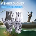thumbnail image 4 of Guantes De Pesca Guantes de pesca Guantes de fitness elásticos de medio dedo Accesorios deportivos (Blanco L), 4 of 5