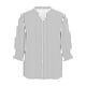 thumbnail image 5 of Camisas de Cuello de la Tripulación de Manga Corta para las Mujeres Moda Verano Casual Botón Arriba Cuello en V con Tejido Súper Suave, 5 of 6