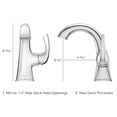 thumbnail image 7 of Pfister Lg42-Bs0 Bronson 1.2 GPM Single Hole Bathroom Faucet - Bronze, 7 of 7
