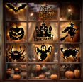 thumbnail image 5 of LSLJS Halloween Decorations Hanging Ornaments,Fall Decorations for Home,Black Halloween Theme Pendant with LED String Light,Glowing Pumpkin Lantern for Thanksgiving Havest Party Window, 5 of 6