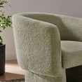 thumbnail image 4 of Modway Muse Boucle Fabric Upholstered Barrel Accent Chair in Cork, 4 of 9