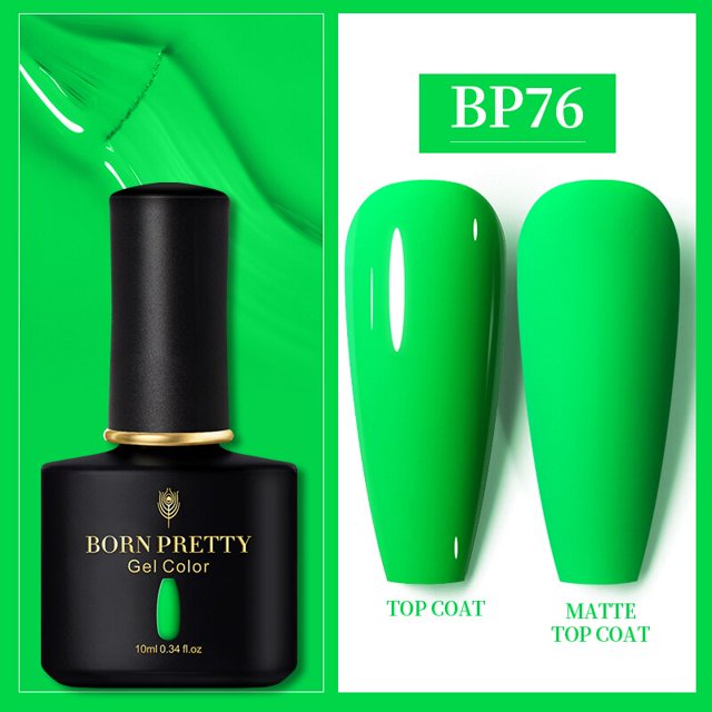 BORN PRETTY 10ml Blue Green Series Nail Gel Polish Glitter Sequins Gel Nail Polish Soak Off UV LED Nail Gel Varnish Summer Nails Gong Bohan LED