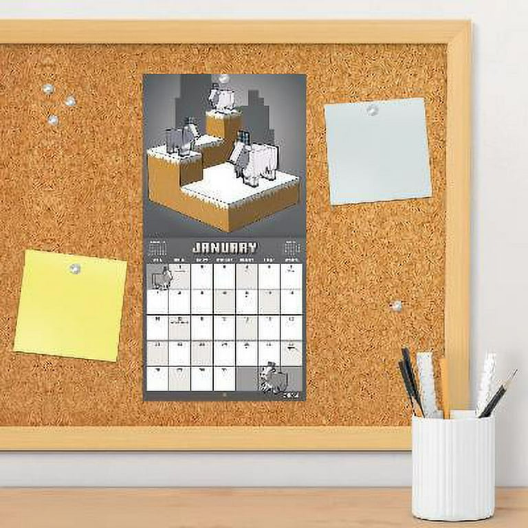 Trends International 2024 Minecraft Mini Wall Calendar