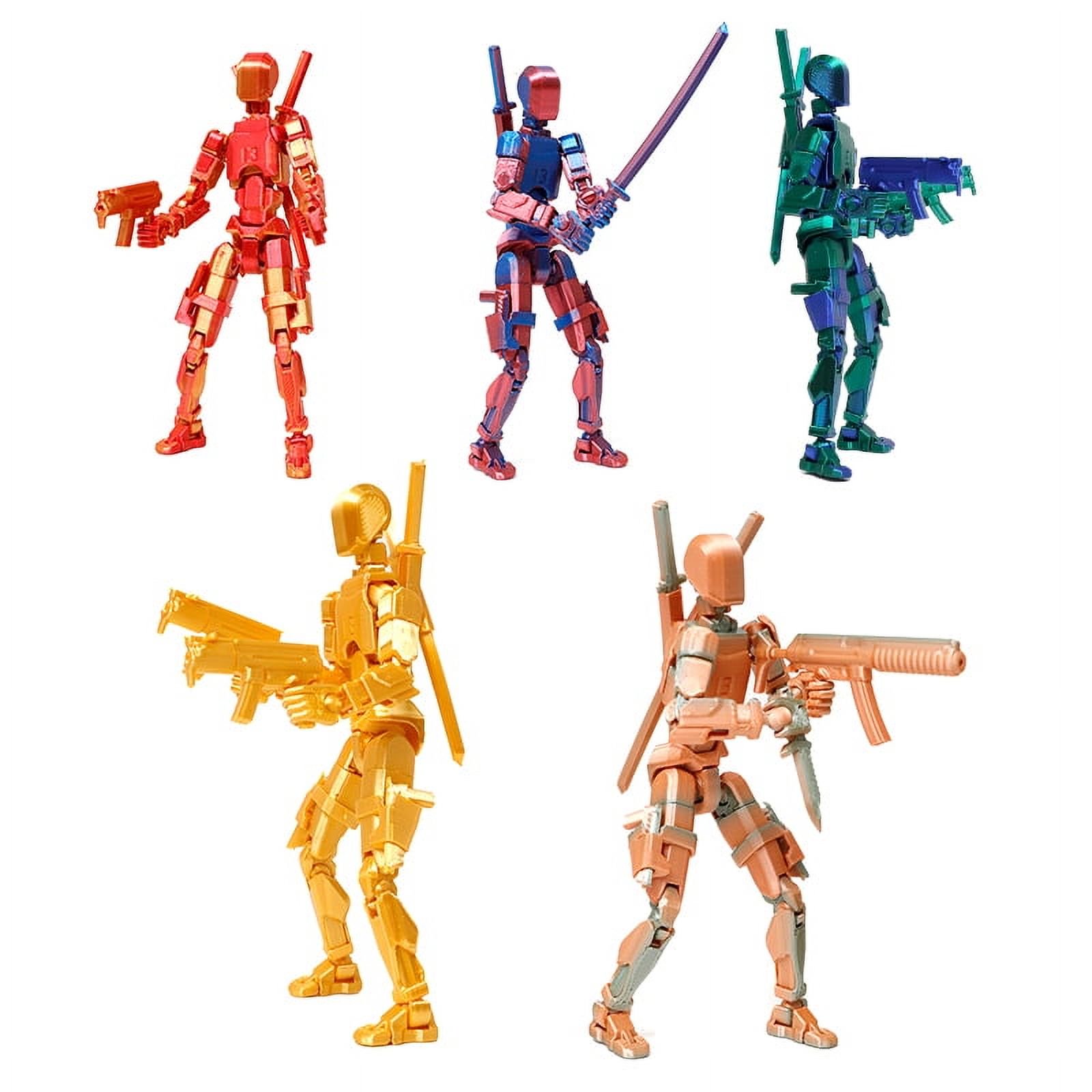 Multi-Jointed Movable Robot 3d Printed Mannequin Toys Lucky 13 Dummy Action