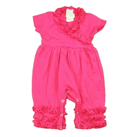 

Pre-Owned Lemon Loves Layette Girls Pink Romper size: 3-6 Months (Fair)