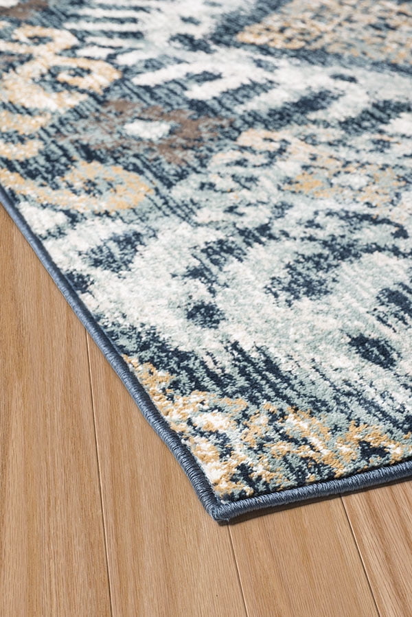 United Weavers Amarna Verazanno Distressed Navy Woven Olefin Area Rug or Runner