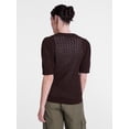 thumbnail image 4 of Scenario Women's and Women's Plus Crewneck Cardigan with Short Sleeves, Lightweight, Sizes XS-4X, 4 of 6