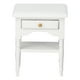 thumbnail image 1 of Mini mesita de noche de madera blanca: perfecta para muebles de dormitorio, 1 of 10