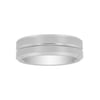 Men's Tungsten 8MM Grooved Comfort Fit Wedding Band by Brilliance Fine Jewelry - Mens Ring